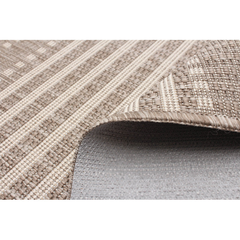 Tapis taupe Bralynn, Tapis de couloir 2 pi 2 po x 6 pi 7 po