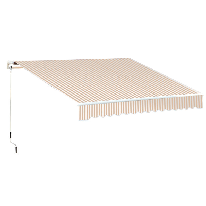 Auvent rétractable, Multi-couleur, Rayé 1, H 0,01 po x l 96,5 po x P 155,5 po