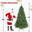 Arbre de Noël vert avec lumières à DEL RVB contrôlées par le Wi-Fi, pointes en PVC, 38 fonctions d'éclairage, synchro musicale, structure à charnières et support en métal - arbre des Fêtes contrôlé par une application intelligente-115294282