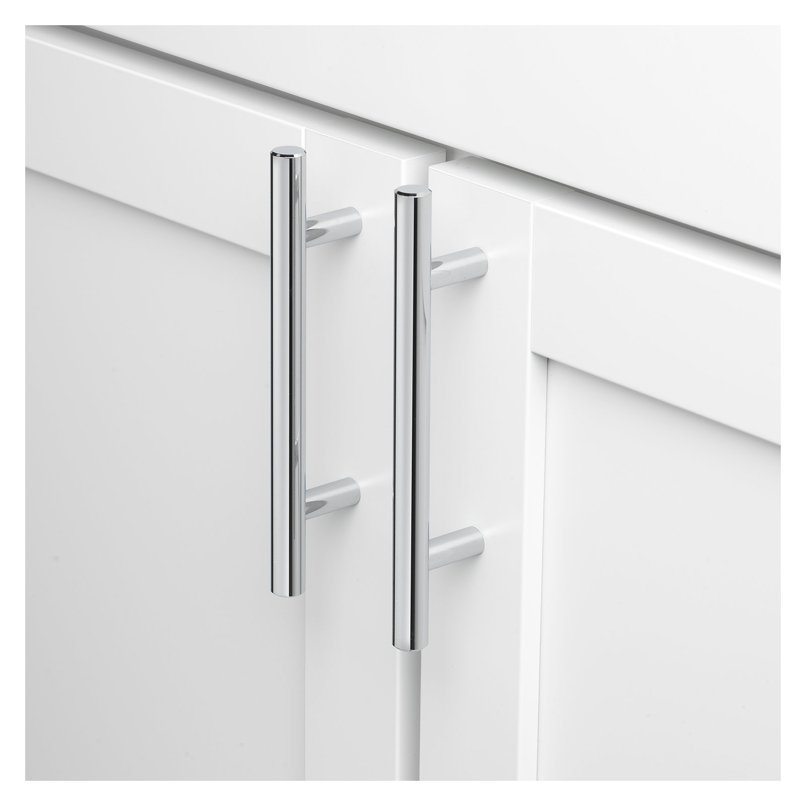 Roman Modern Bar Pull, Polished Chrome, 3"