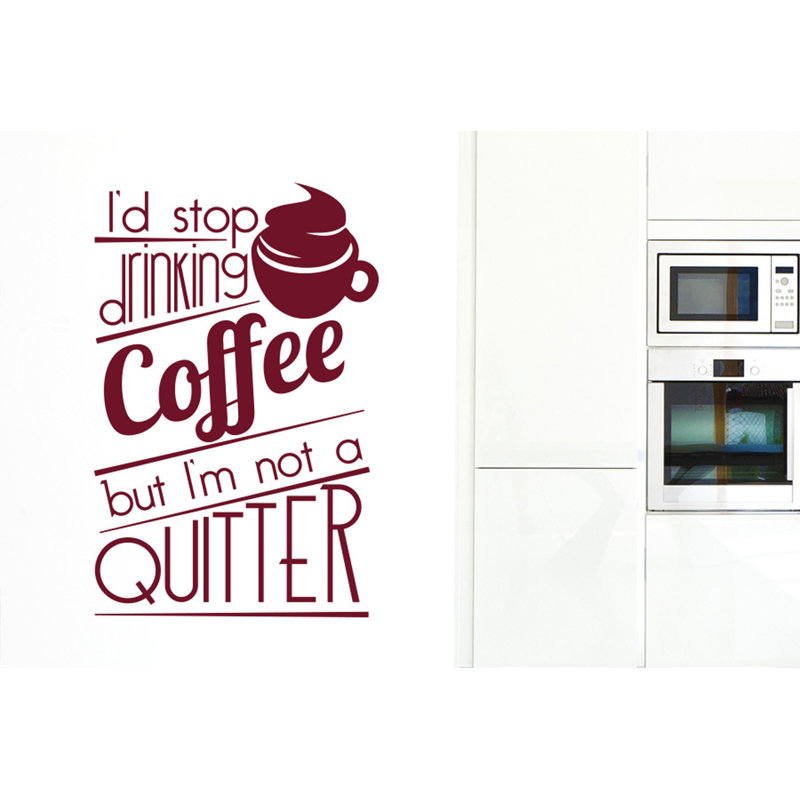 Food & Beverage Wall Decal, Burgundy