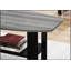 Ensemble de 3 tables basses et d'appoint de style transitionnel avec une grande surface et des étagères inférieures pour le salon-1222341969
