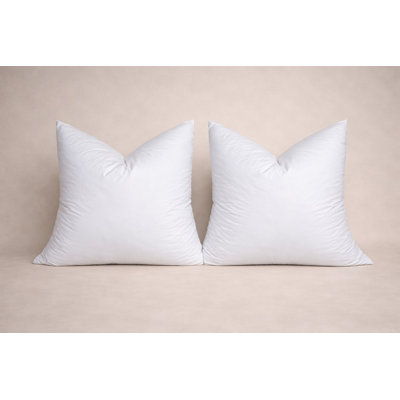 Dutch Euro Twin Pack - Dutch Euro Pillow Insert - Twin Pack - Microfiber Fill - White