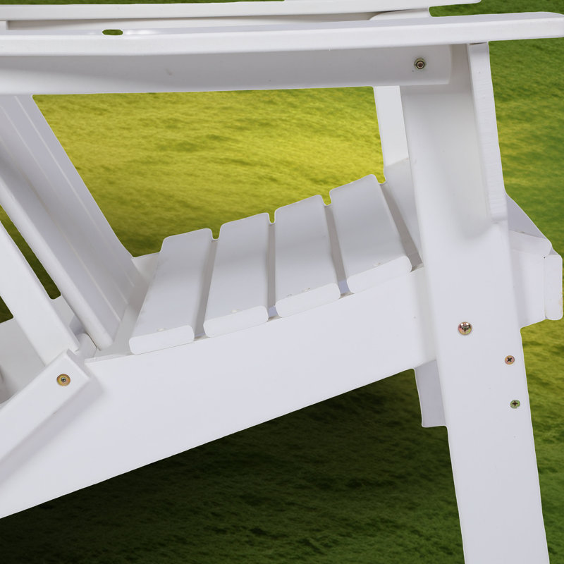 Chaise Adirondack pliante Hdpe, Blanc