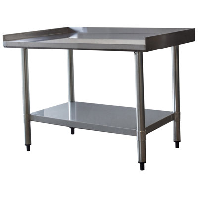 Tiverton 27.5'' W Stainless Steel Top Workbench