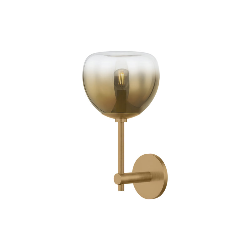 Troy Lighting August 7.75 inch wide 1 Light Wall Sconce in Patina Brass