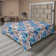 Drap plat à motif floral bohème Ambesonne