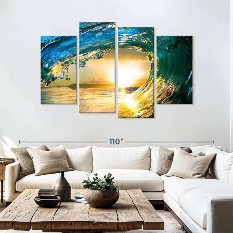 Gillard Dynamic Ocean Wave, 54" H x 84" W