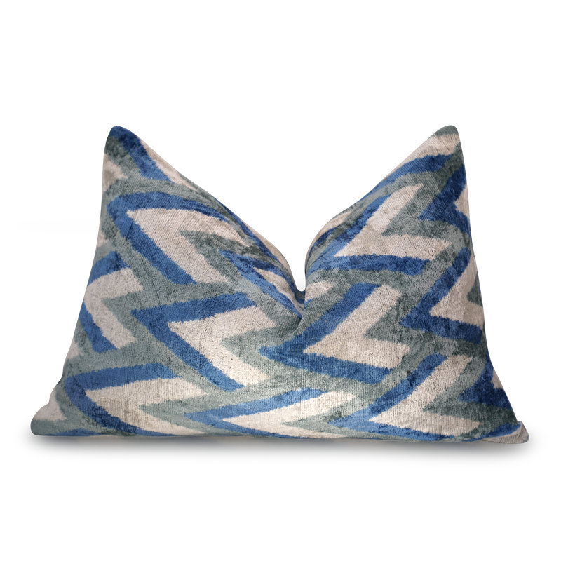 Lumbar Pillow Cover & Insert, Chevron