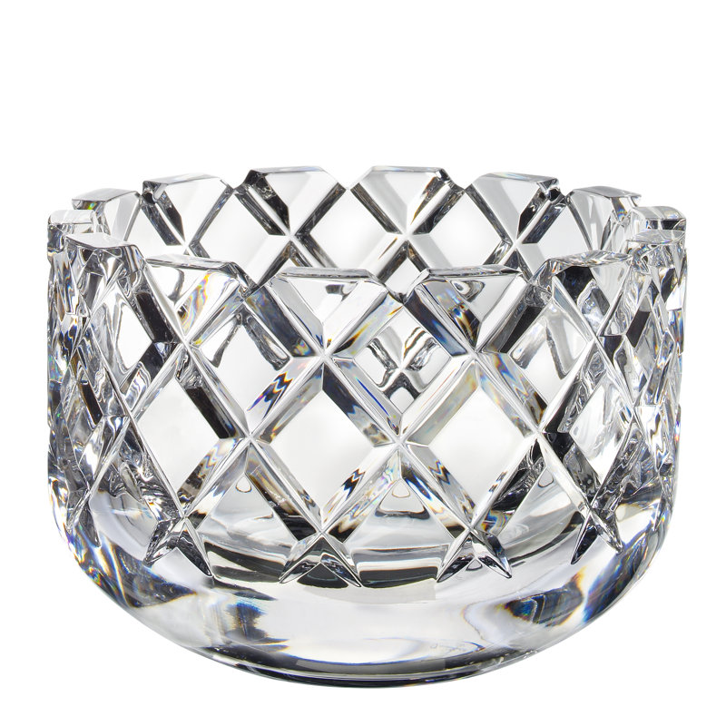 Bol décoratif Sofiero en cristal transparent, Grand (H 5,11 po x l 7,87 po x P 7,87 po)