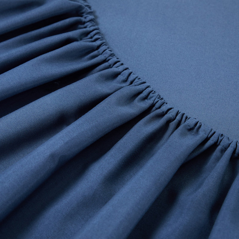 Drap-housse à double face avec housse Urban Lifestyle Tech, Ensemble de draps pour lit double avec 2 taies d'o, Bleu marine