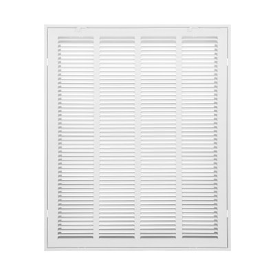 Return Air Filter Grille, Fits W20 X H25 Inch Duct Opening, Filter Not Included, Return Air Vent Cover For Wall, Powder-Coated Steel Return Air Grill Detachable Face/Door For 1 Inch Filters