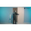 Porte de grange coulissante en bois manufacturé blanc poli Smart Glass 5 Lite Smart Core-107402470