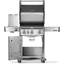 Barbecue à 3 brûleurs Rogue PRO 425 avec brûleur latéral infrarouge et plaque de cuisson en fonte-107413890-107413892