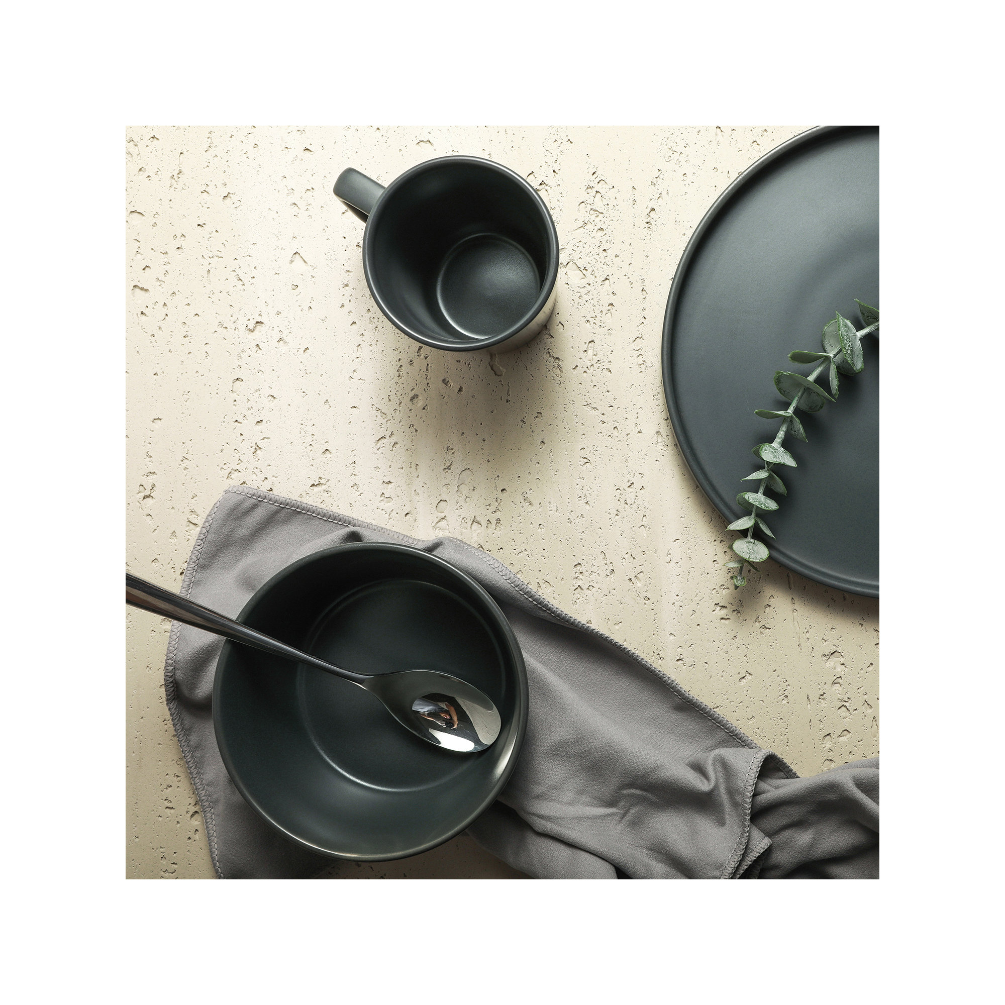 Celina Dinnerware Set, Matt Gray, 16