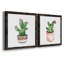 Boho Greenery III - ensemble de 2 peintures sur toile encadrées-563324419-563324417