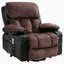 Fauteuil de massage électrique Power Lift, adapté aux personnes âgées, avec fonctions de chauffage et de vibration, cuir polaire avec USB, peut être utilisé pour s'allonger