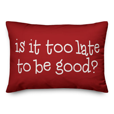  Est-il trop tard pour être bon? Coussin lombaire