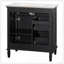Meuble-lavabo 30 po avec lavabo, meuble-lavabo avec un tiroir rabattable et deux tiroirs, tablette réglable, bois massif et panneau de fibres à densité moyenne, noir-129458918