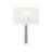 Textile - Hamilton ADA 1-Light Wall Sconce White Linen Fabric Shade-100943144