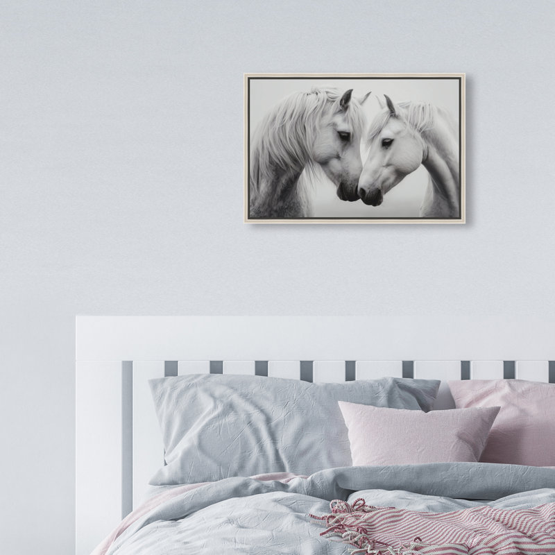 Twin Souls I Print by Oliver Gal, 31"H x 46"W, Silver Floater Frame