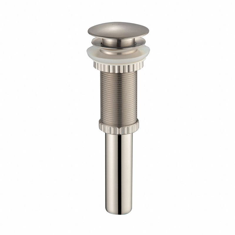 Satin Nickel Modern Single Hole Vessel Faucet