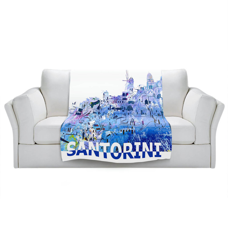  Couverture à ciseaux Santorini, 51 po x 60 po