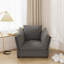Fauteuil d'appoint simple en chenille de style moderne avec méridienne et méridienne pour salon, chambre à coucher-987201612