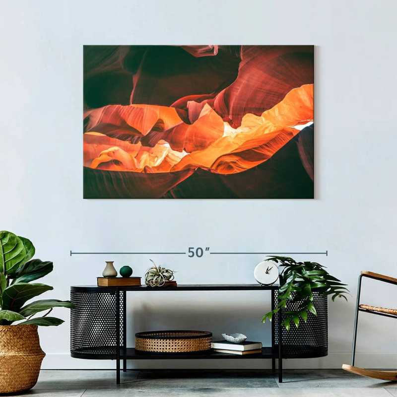 Avery, paysage abstrait, canyon, H 30 po x l 45 po