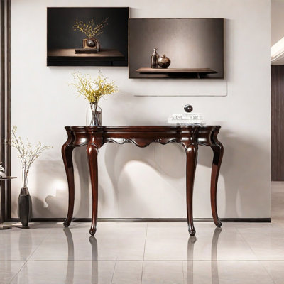 American Country Style Solid Wood Console Table
