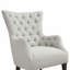 Chaise rembourrée en polyester avec 4 pieds
