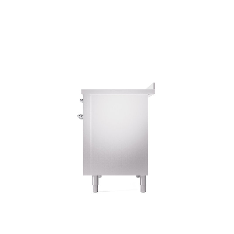 Cuisinière à induction 48 po ILVE Nostalgie II, Acier inoxydable / chrome