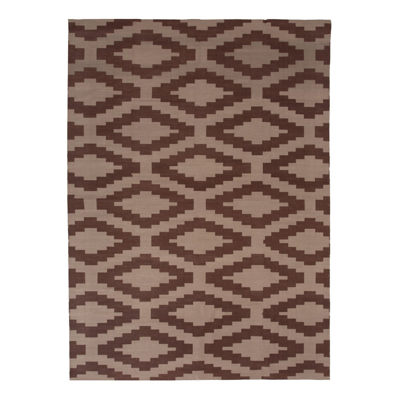 Geometric Cotton Rug, Rectangle 10' x 14'4"