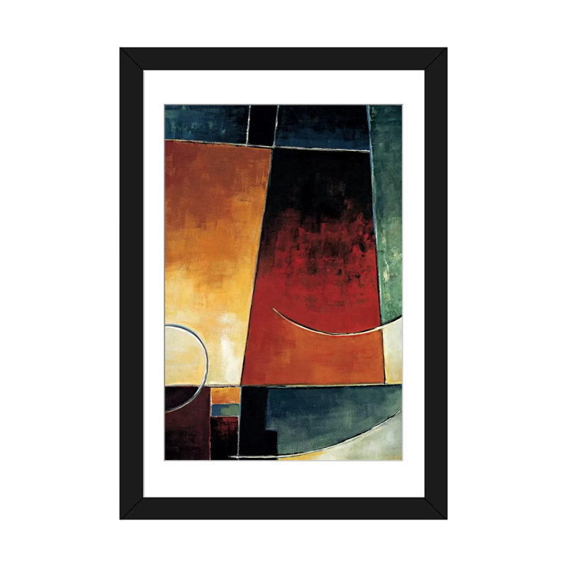 «In the Mix I», reproduction d'art sur toile, H 24 po x l 16 po x P 1 po, Papier d'art encadré noir, Blanc
