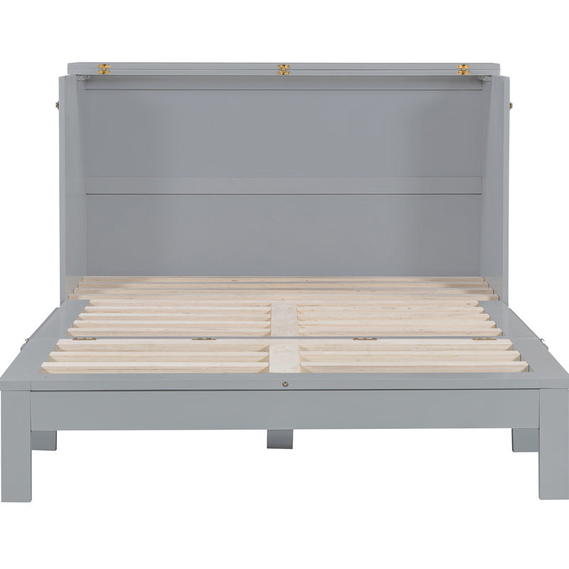 Élégant lit gris avec tiroirs spacieux et fonction - Élégante chambre à coucher offrant de nombreuses options de mise à niveau. Maximise la surface de la pièce. Permet de ranger différents articles. Design chic. Option de charge. Simple