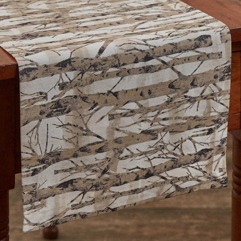 Millwood Pines Birch Forest Table Runner 13" X 54", 36" x 13"