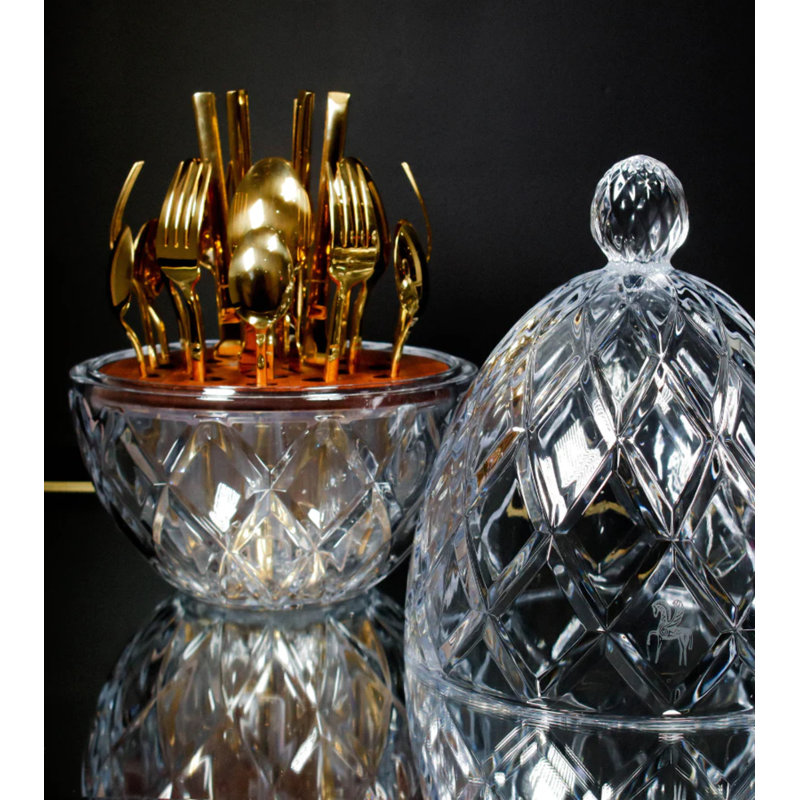 28 - Piece Flatware Set - Service for 6, Gold