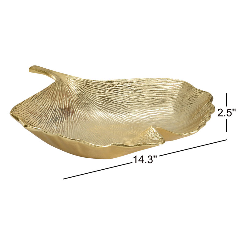 Ginkgo Aluminum Decorative Tray