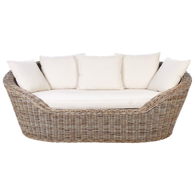 Carletta 227cm Wide Curved Wood Patio Daybed