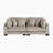 Brinsley 90" Modern Modular Sofa with Corduroy Fabric, Adjustable Armrests & 4 Pillows-208776676