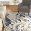 Alexander Floral Hand-Tufted Wool Blue/Ivory/Beige Area Rug-21663427