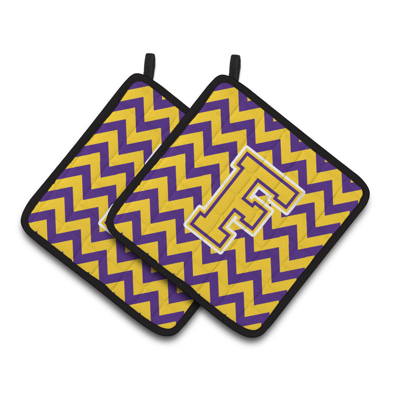 Poignée à chevrons, F, Mauve / doré