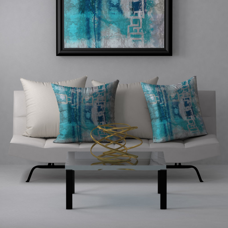 Housse de coussin carrée/insert, 18 po x 18 po