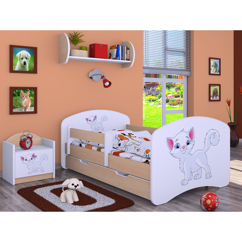 Manzo Cabin Bed Themed Beds with Storage Included, Cream