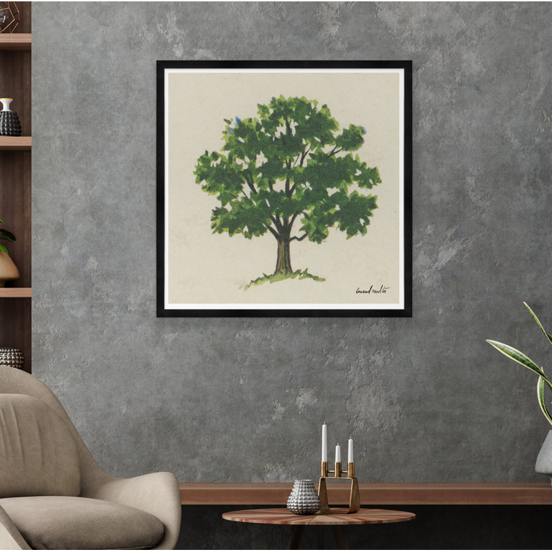 Oak Tree Print, Black