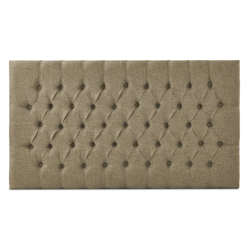 Breland Upholstered Headboard, Linoso Black, Single (3')