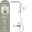 Exposed Shower Mixer with 3-Spray Hand Shower, Chrome-98703760