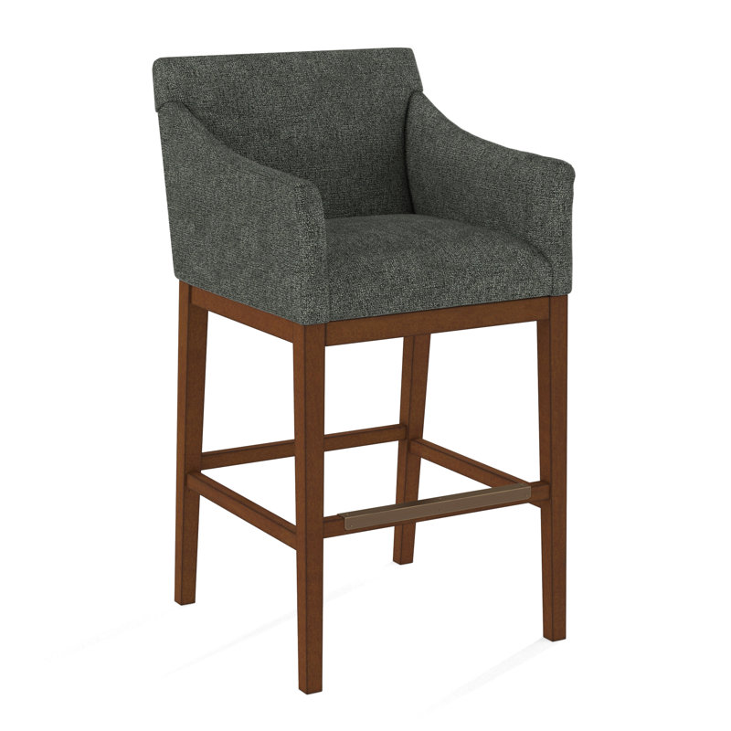 Upholstered Stool, 61558-61, English Saddle