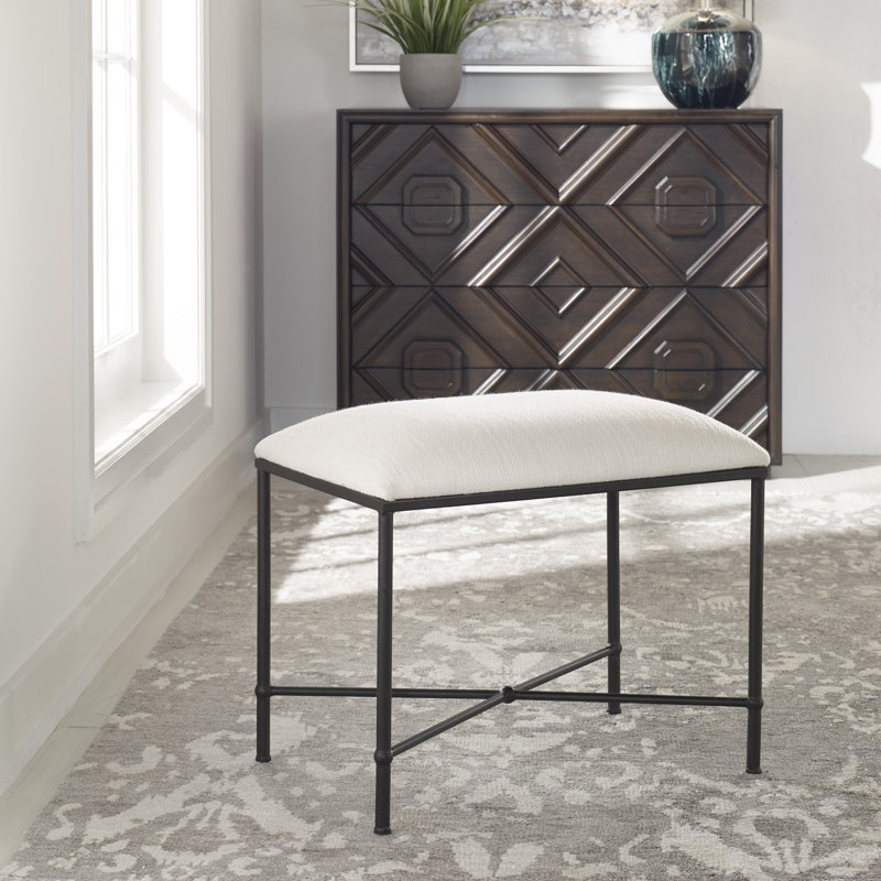 Avenham Small Bench, Black, Black, 20" H x 24" W x 16"D