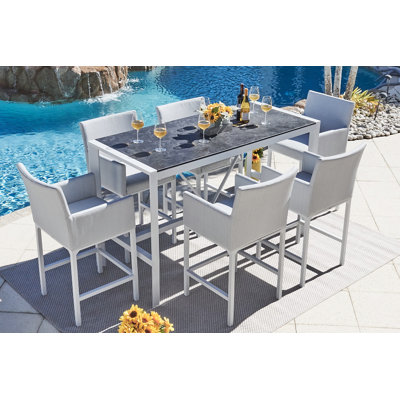6 - Person Patio Dining Set with Rectangular Table